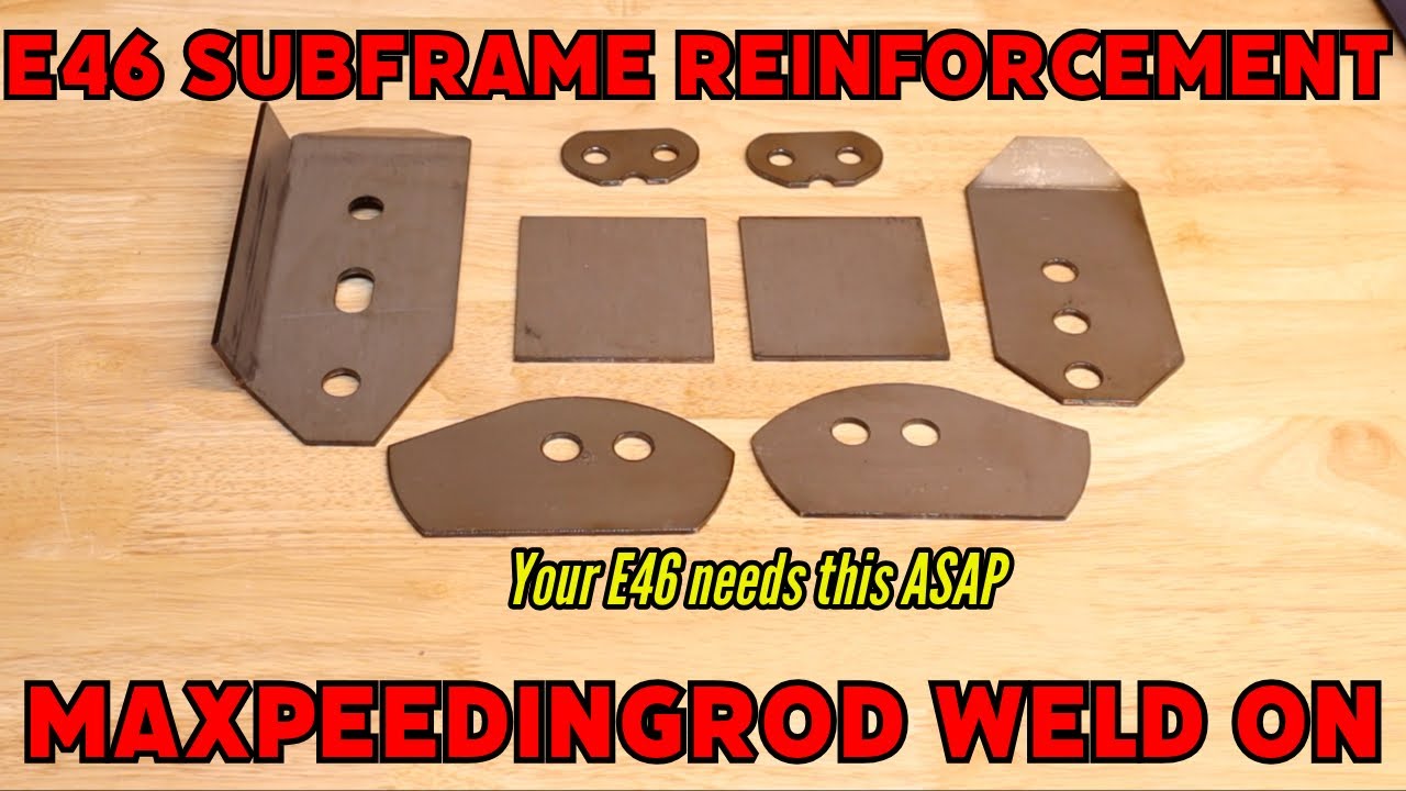 MUST HAVE! E46 rear subframe reinforcement kit - installing MAXPEEDINGROD chassis weld in M3 330ci