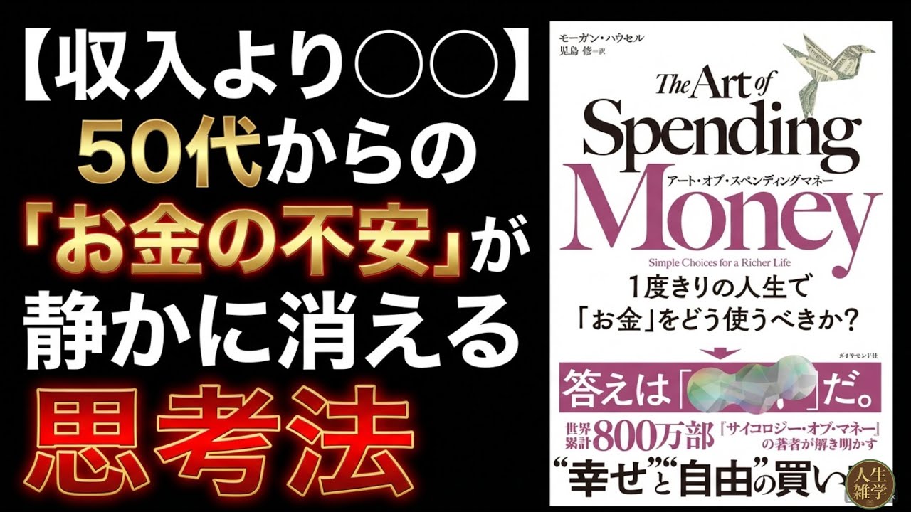 本要約：アートオブスペンディングマネー【収入より〇〇】50代からの「お金の不安」が静かに消える思考法