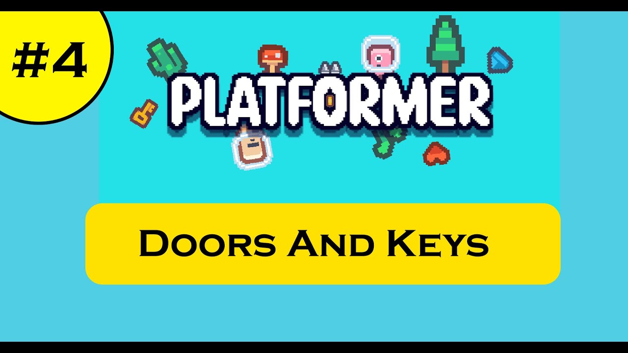 GDevelop 5 Platformer Tutorial #4 | Doors And Keys
