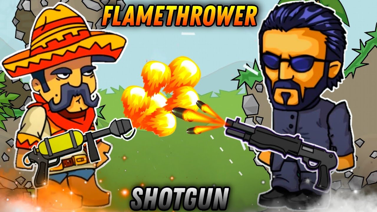 FLAMETHROWER vs SHOTGUN | MINI MILITIA FUNNY GAMEPLAY 🤣