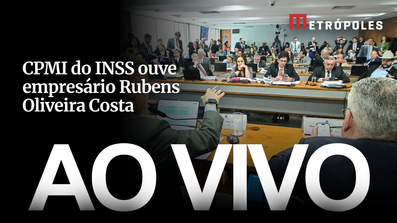 AO VIVO: CPMI do INSS ouve empresário Rubens Oliveira Costa. Acompanhe