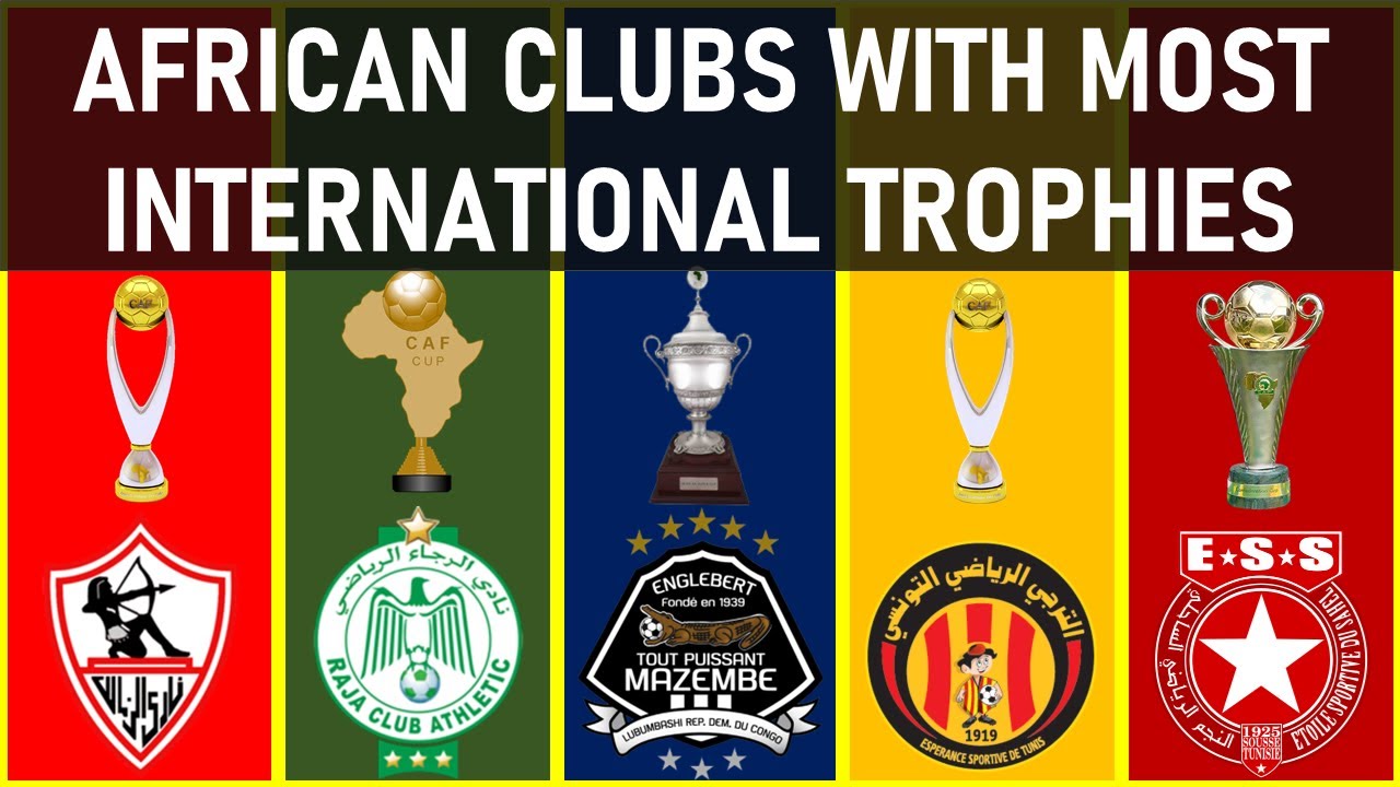 TOP 10 AFRICAN CLUBS WITH MOST INTERNATIONAL TROPHIES