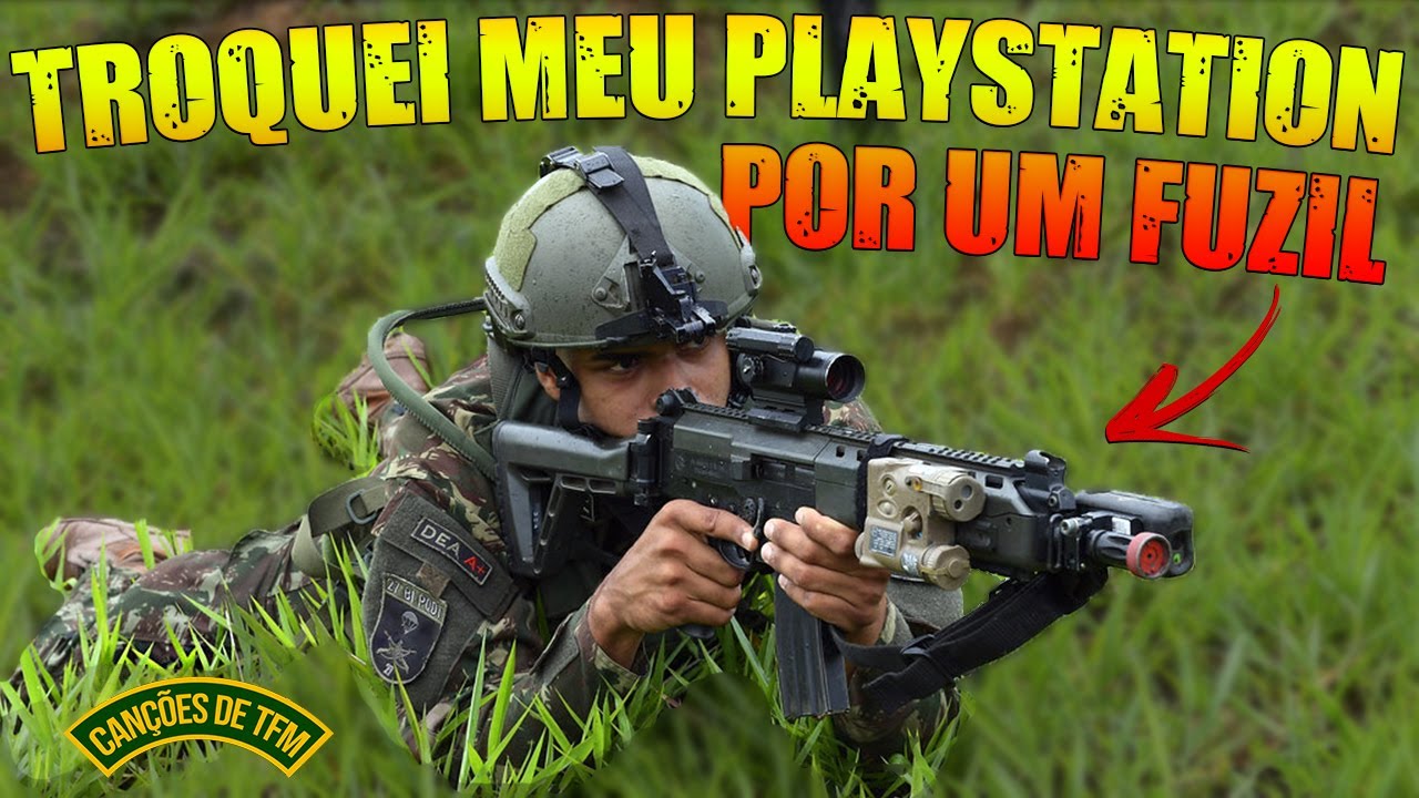 TROQUEI MEU PLAYSTATION + 3 GUARDAS DO QUARTEL SAINDO DE SERVIÇO - CANÇÕES DE TFM