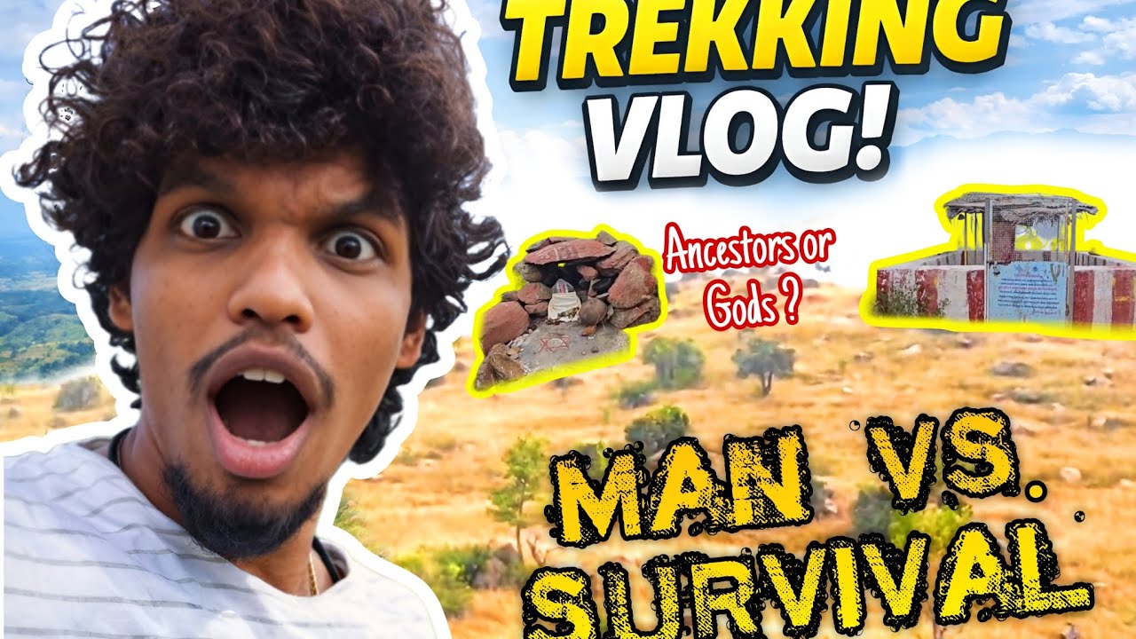 Man vs survival trekking in mountain⛰️ 