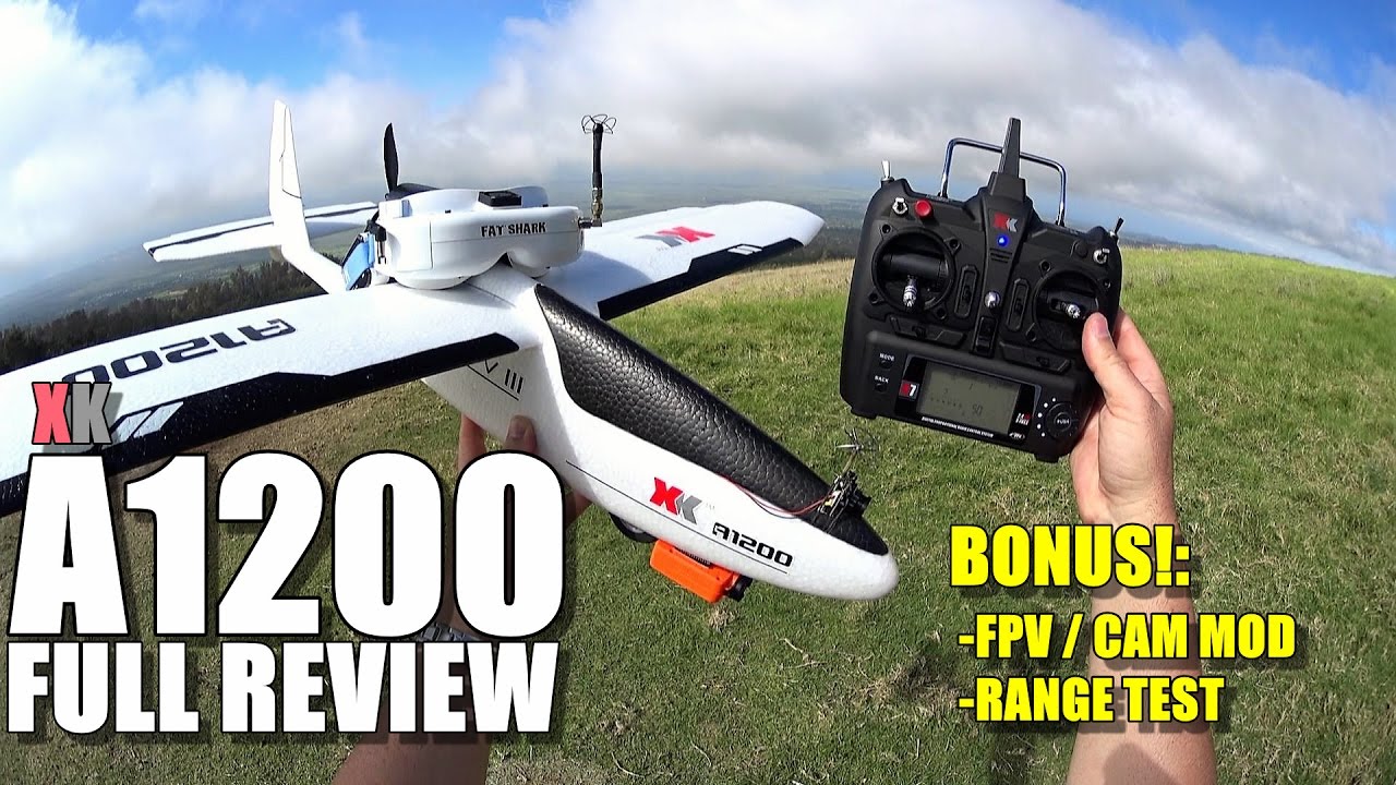 XK A1200 - Full Review - [Unbox / Setup / FPV + Battery Mods / Flight + Range Test / Pros & Cons]