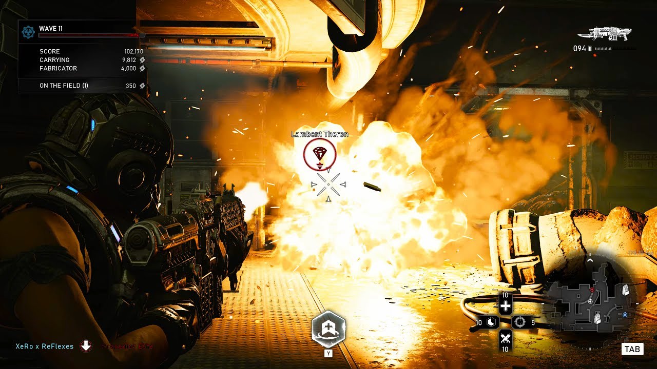 Horde Frenzy (2-man) - Atrium as Medic + Blademaster [Gears 5]