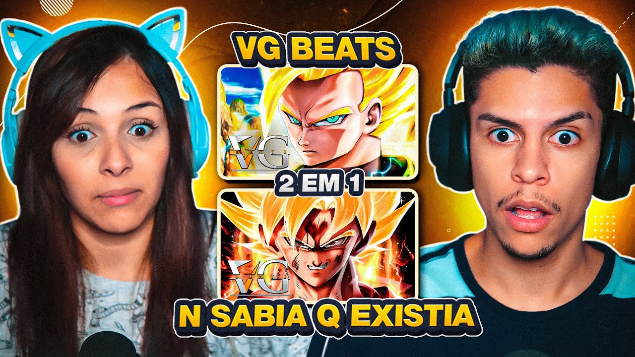 2 EM 1: VG BEATS - Guerreiro Híbrido - Gohan + Kakarotto - O Goku do Mal | [React em Casal] 🔥