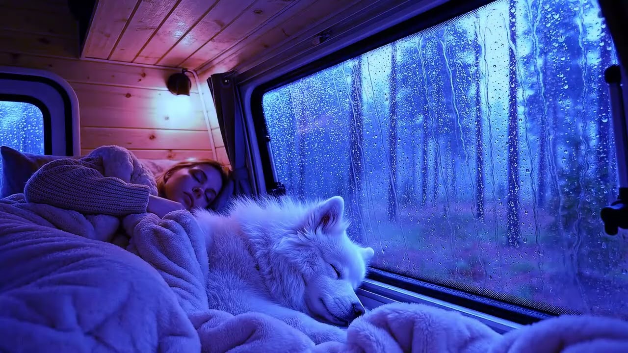 Heavy Rain and Thunderstorm for Sleep – Cozy Rain Atmosphere | Mental Comfort