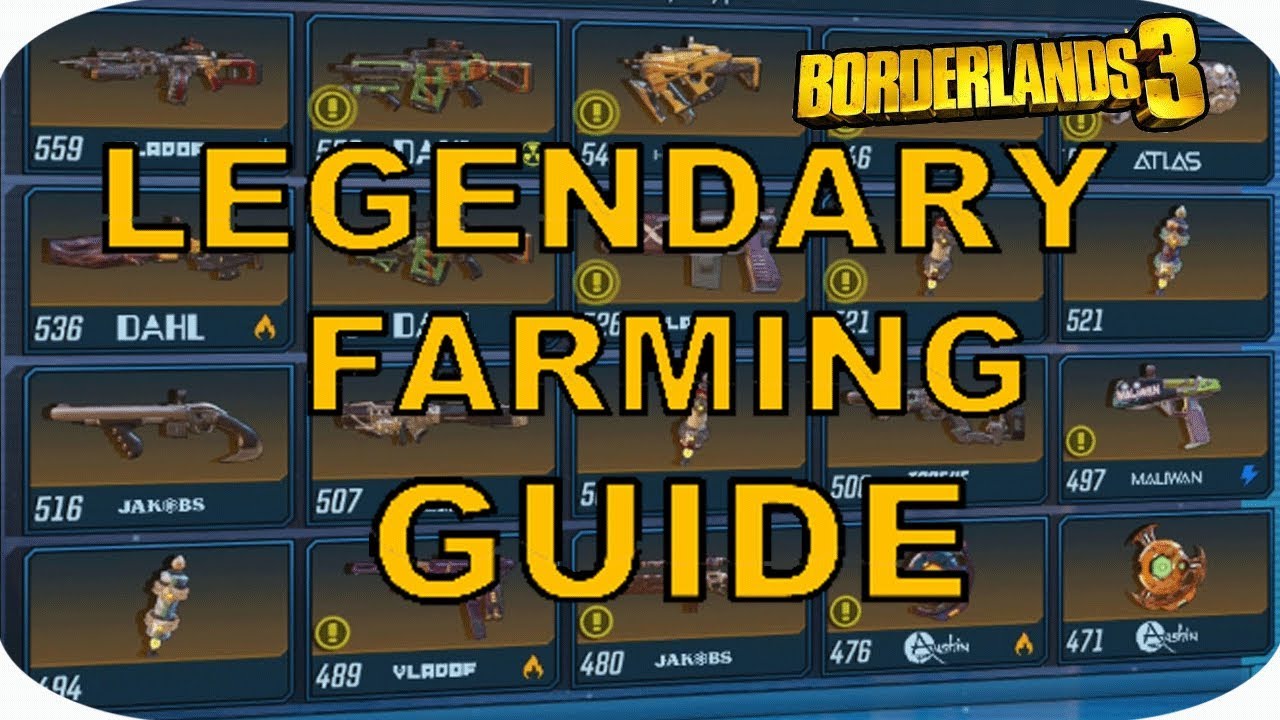 Borderlands 3 - BEST LEGENDARY FARMING GUIDE | FAST EASY LEGENDARY WEAPONS