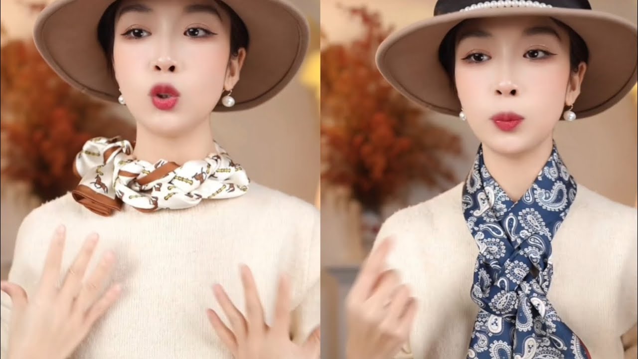 100 Stylish Ways to Tie a Silk Scarf #fashion #scarf #scarffashion