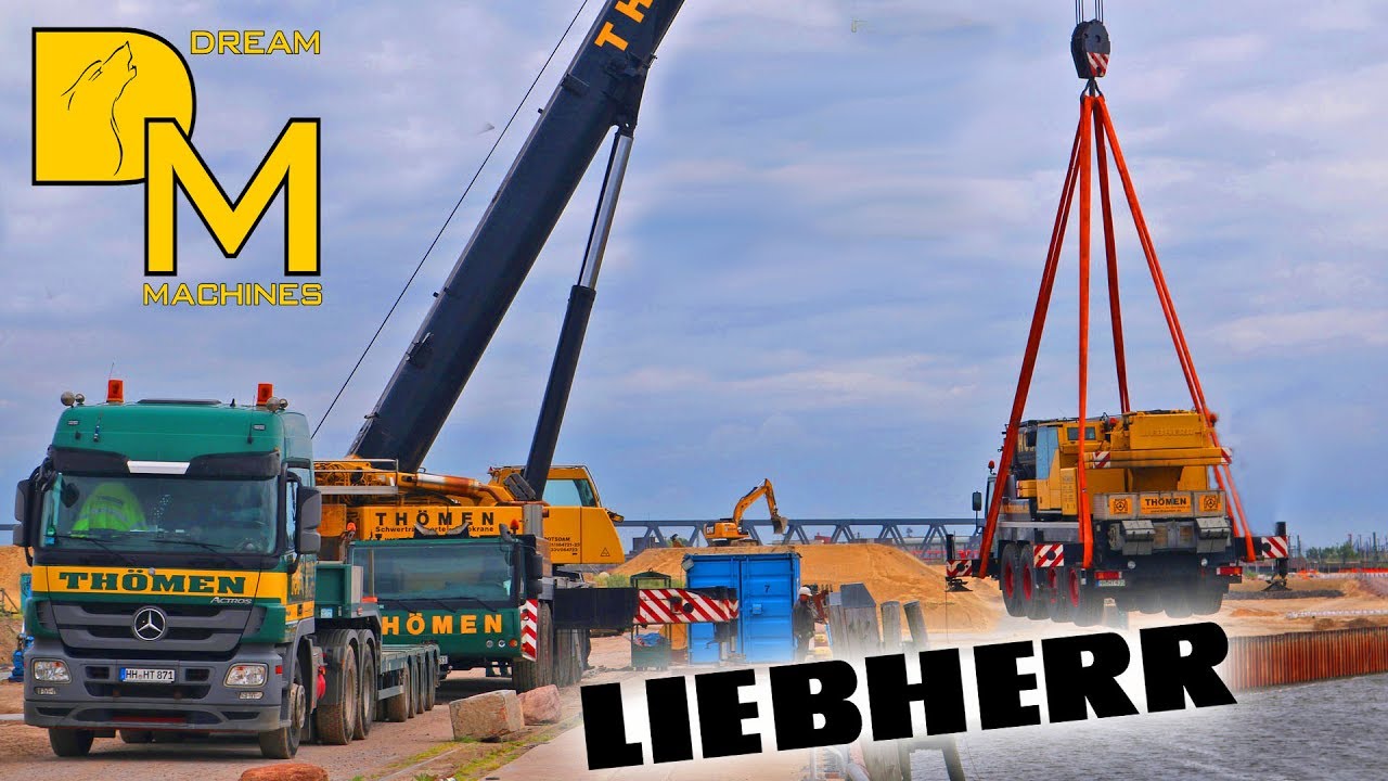 LIEBHERR LTM 1250 MOBILKRAN HEBT KRAN TH&Ouml;MEN HAMBURG