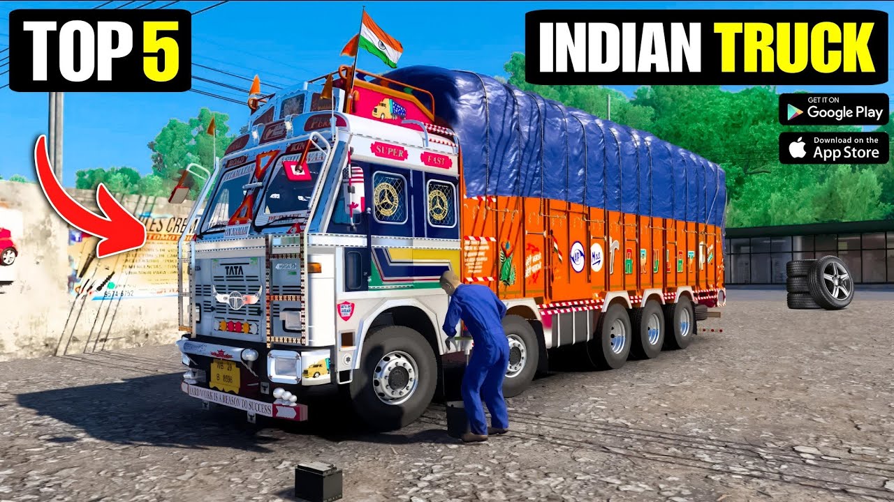 TOP 5 BEST INDIAN TRUCK GAMES FOR ANDROID! BEST INDIAN TRUCK DRIVING GAMES FOR ANDROID 2024