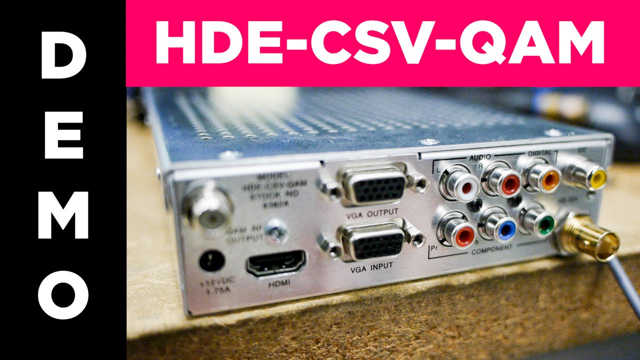 HDE-CSV-QAM High Definition Single Channel Encoder