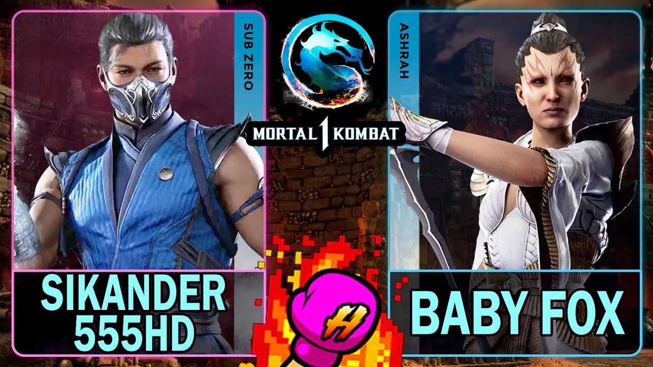 MK1 Sikander555HD (SUB-ZERO) VS Baby Fox (ASHRAH)🥊Mortal Kombat 1🥊4K 60ᶠᵖˢ