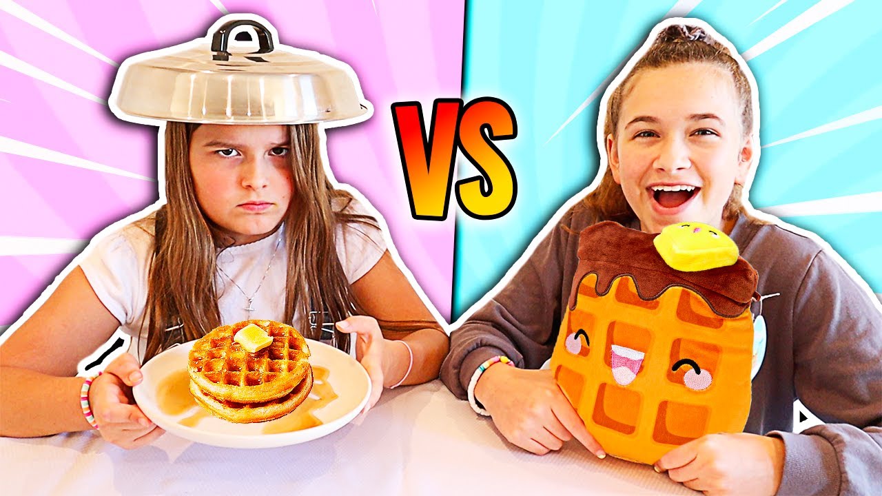 REAL FOOD VS SQUISHMALLOW CHALLENGE!! | JKREW