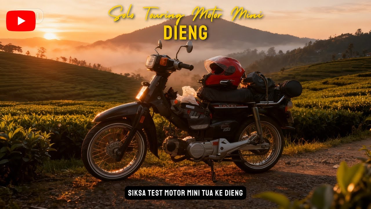 NEKAT! Motor Mini Super Cub 80-an Libas Tanjakan Ekstrem Dieng via Tambi | Semarang - Dieng l part 1
