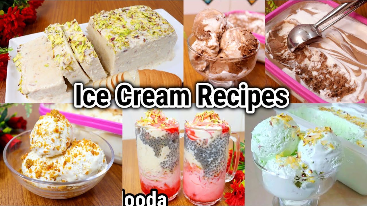5 Best Ice Cream Recipe Eid Special | Ice cream by Tasty Food With Maria