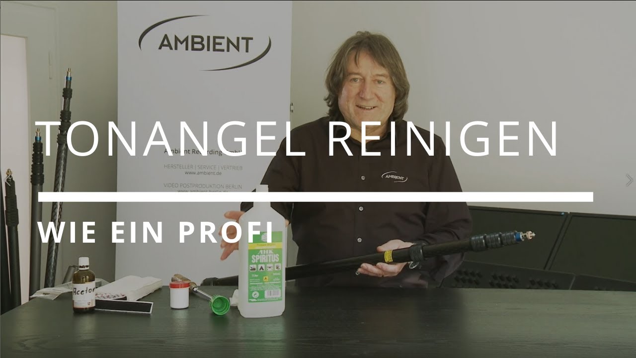 Wie man eine Tonangel reinigt und pflegt (/w English subtitles) | Ambient - Die Filmton-Experten