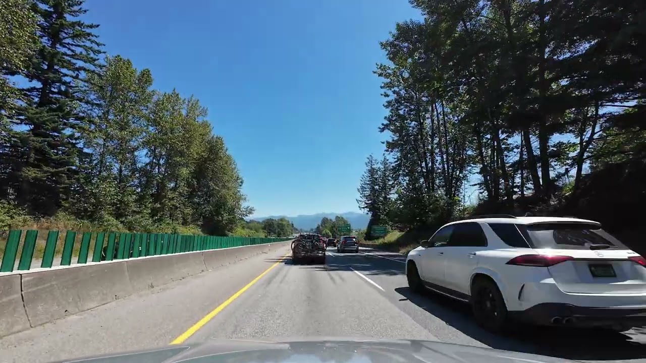 4K Scenic Drive from Abbotsford to Harrison Hot Springs | Relaxing Road Trip with Nature Sounds