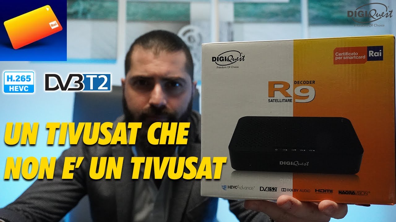 Scheda Satellitare Rai e decoder  Digiquest R9 un 