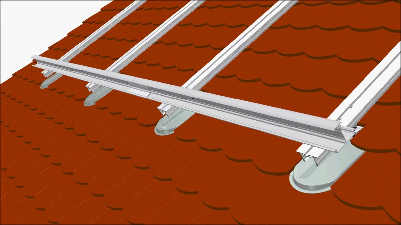 SOL-50 Aufdachmontagesystem - Biberschwanzdach