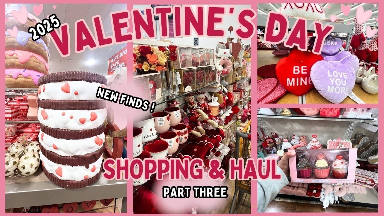 VALENTINES DAY DECOR SHOP WITH ME AND HAUL PART 3 | AT HOME | ROSS | HOMEGOODS