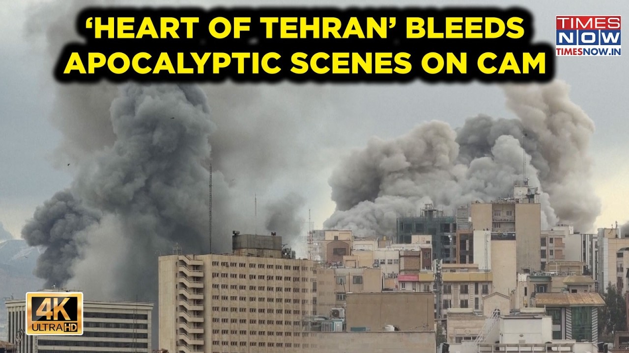 ‘Heart Of Tehran’ Bleeds | Unbelievable Video | 4K| Apocalyptic Scenes As IDF Strikes Shake Iran