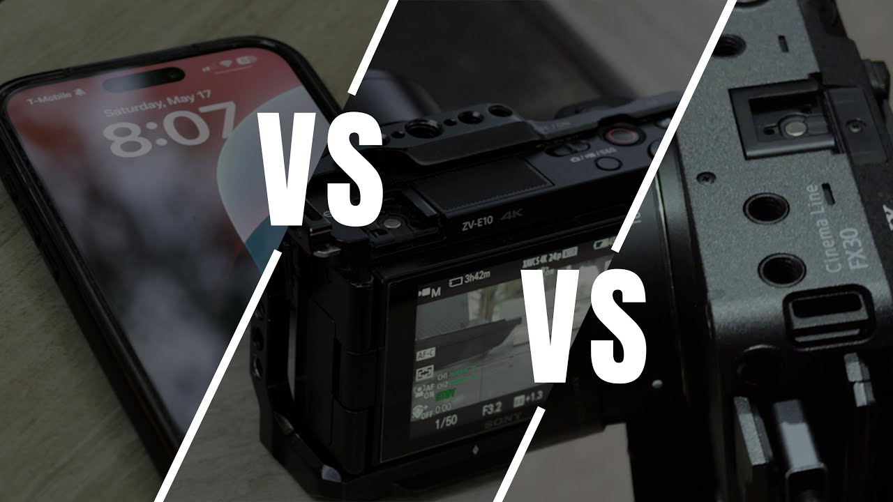 iPhone vs ZV-E10 vs FX30 — The Ultimate Video Quality Showdown!