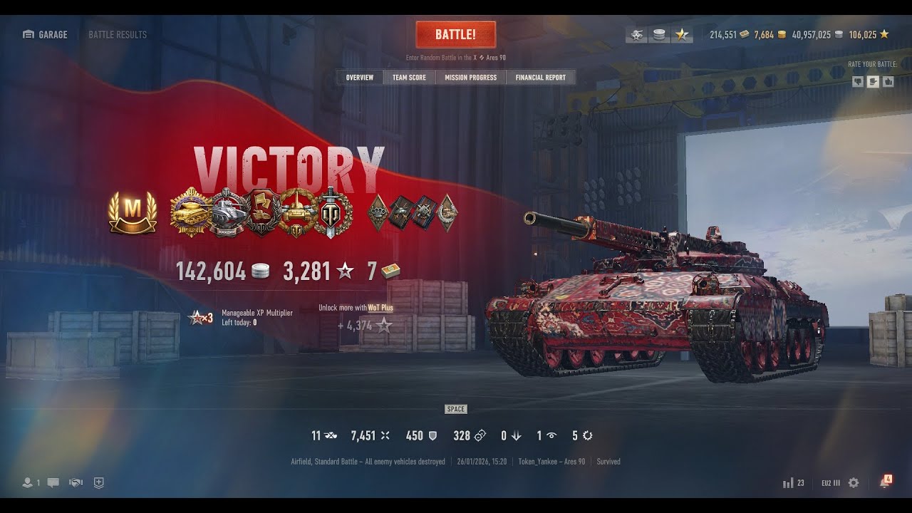 Ares 90 | Ace Tanker | Pool's | Naydin's | Defender | High Caliber | Top Gun | 11 KILLS | 7451 DMG