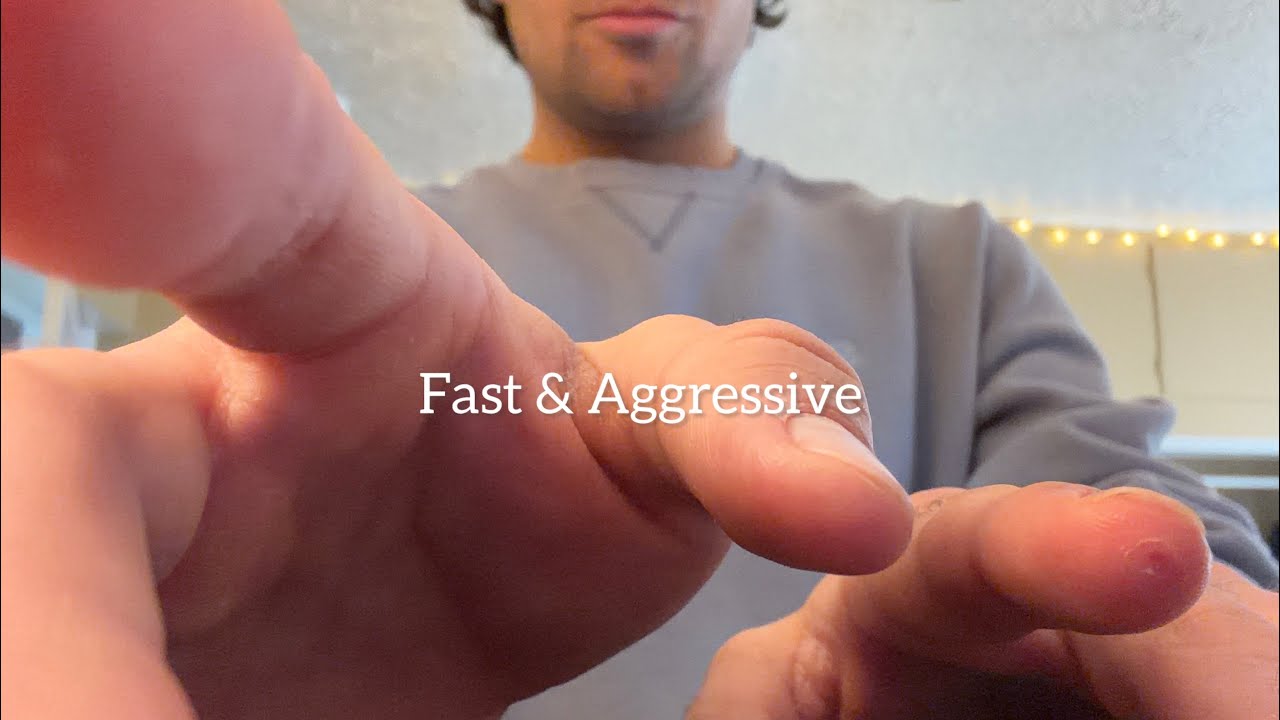 Fast & Aggressive Hand Sounds & Tapping ASMR | Intense & Rhythmic