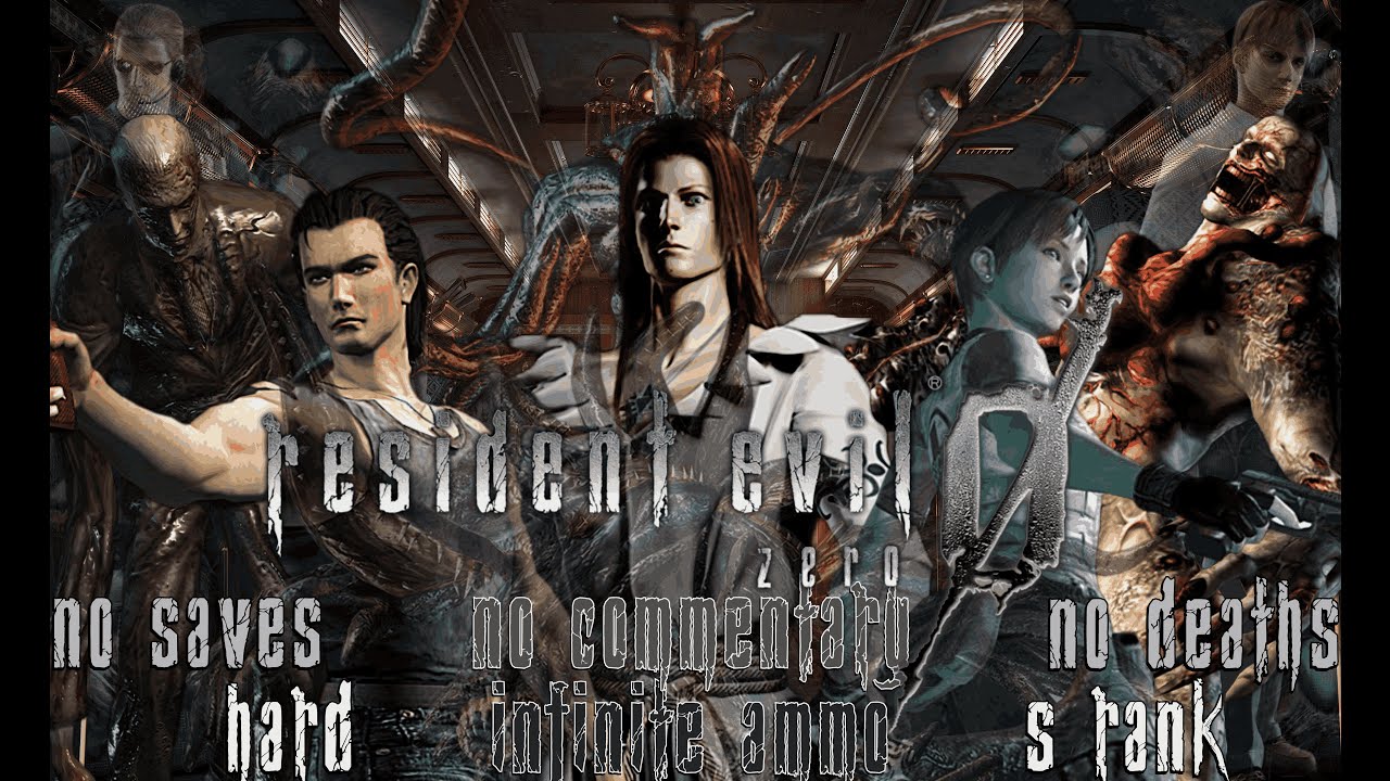 Resident Evil 0 (1440/60) : No Deaths, No Saves, Infinite Ammo, Hard, No Commentary, S Rank
