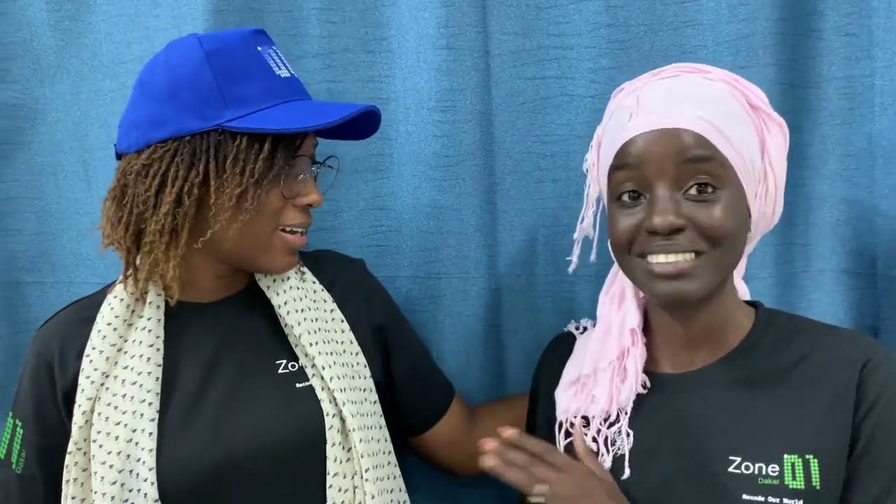 Interview checkin sélection piscines Zone01 Dakar - Awa & Bineta