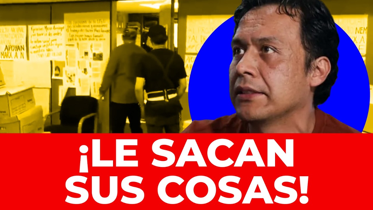 ¡A LA CALLE! Así fue el momento exacto en que sacaron las cosas de Marx Arriaga de la SEP