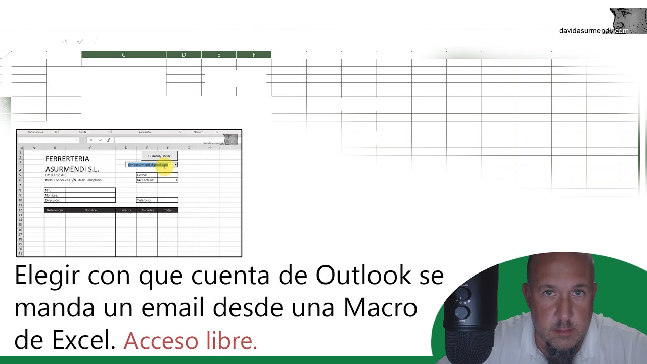 Elegir con que cuenta de Outlook se manda un email desde una Macro de Excel.