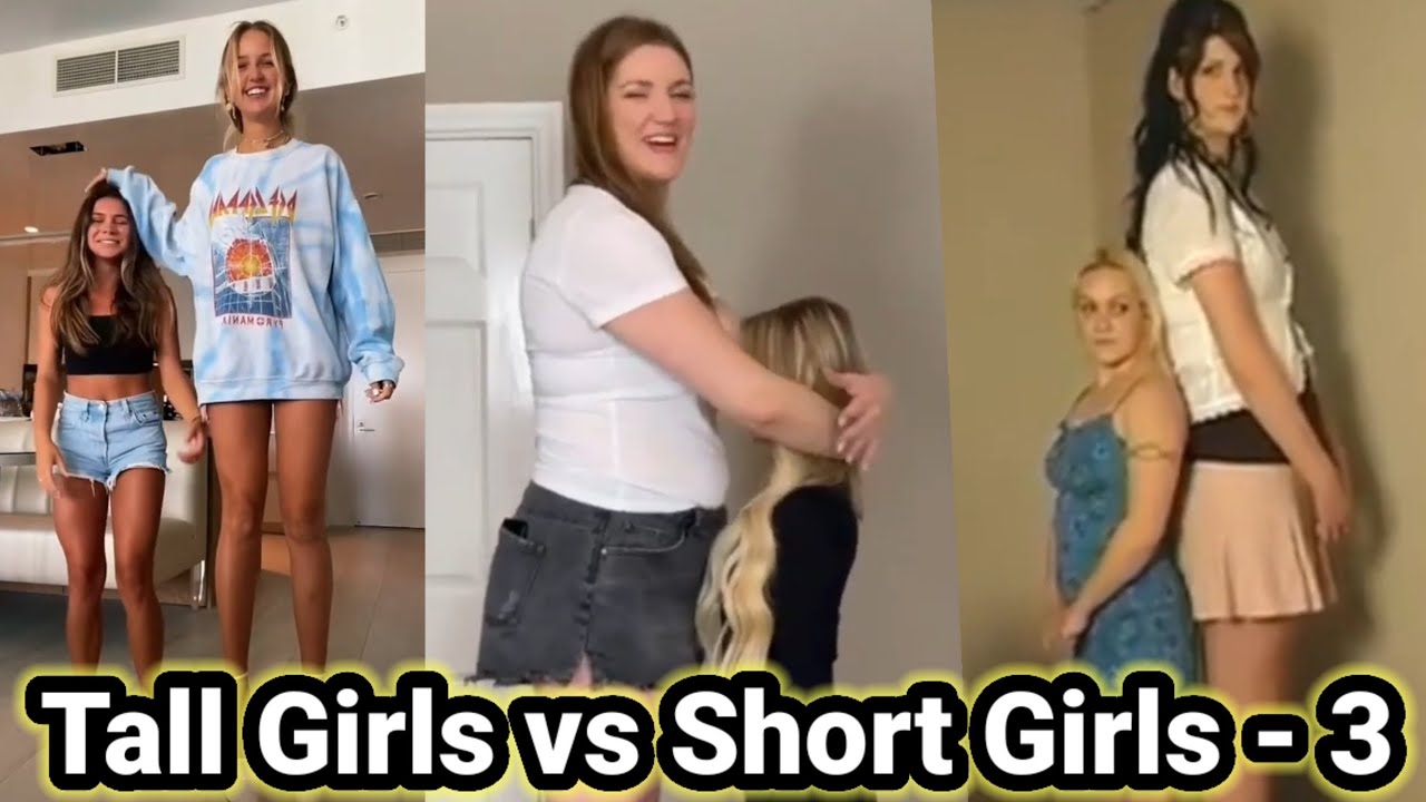 Tall Girls vs Short Girls - 3 | tall woman lift carry | tall girlfriend height comparison