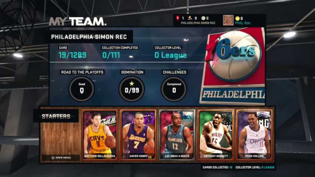 2K15 - PhillyRon Starts His MyTeam Squad