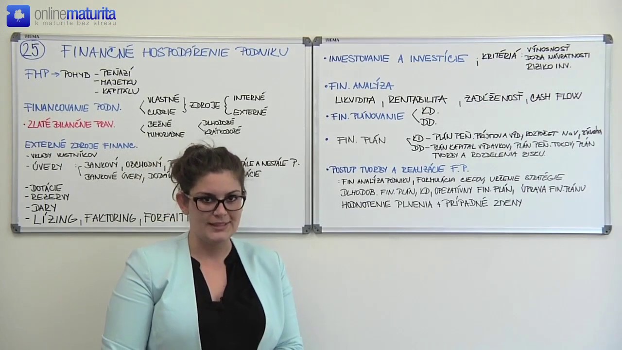 25. Ekonomika - Finančné hospodárenie podniku