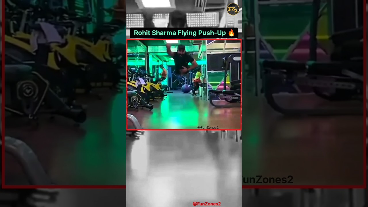 Rohit Sharma Flying Push-Up 🔥 😱 #rohitsharma #fitness