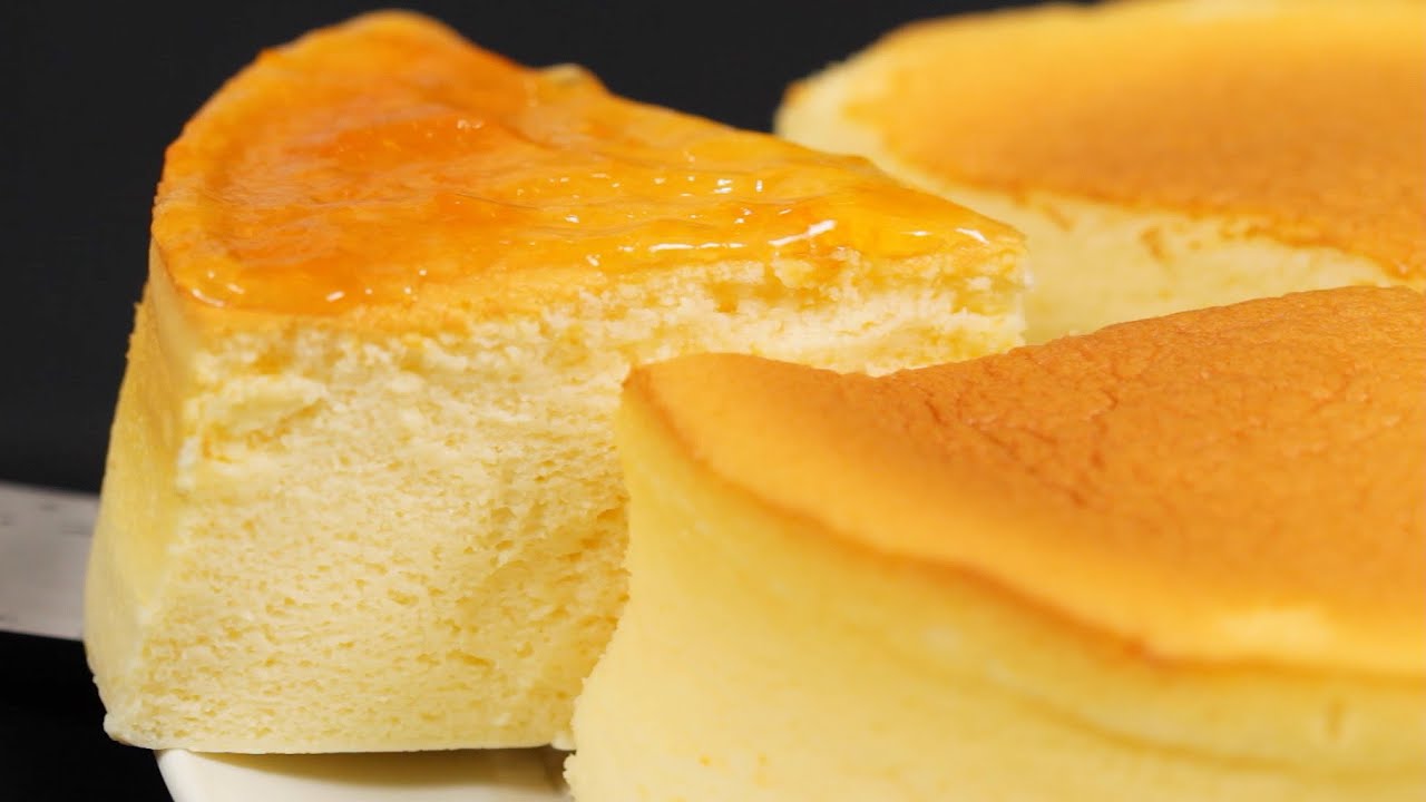 Japanese Soufflé Cheesecake Recipe (Fluffy and Moist Cotton Cheesecake) | Cooking with Dog