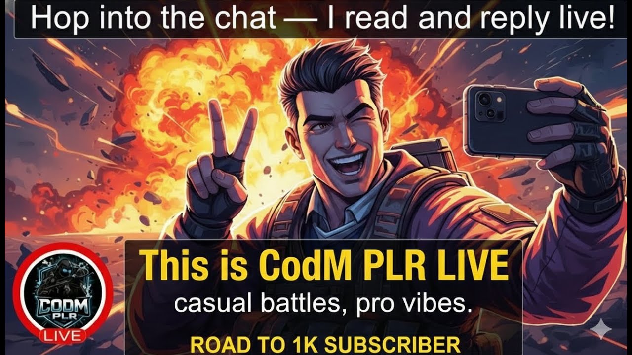 🔴 Road to 1K Subs🔥 I’m Not Losing Today | CODM Battle Royale LIVE | CODM PLR