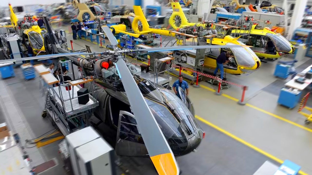 Helicopter Factory🚁2026: Manufacturing Bell {USA}, Airbus, AgustaWestland helicopters🔥