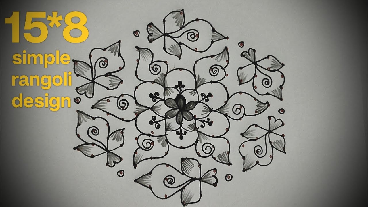 15*8 pulli kolam🌺Tuesday kolam with dots🌺simple kolam@jagasrangoli#subscribe#trending#muggulu#kolam 