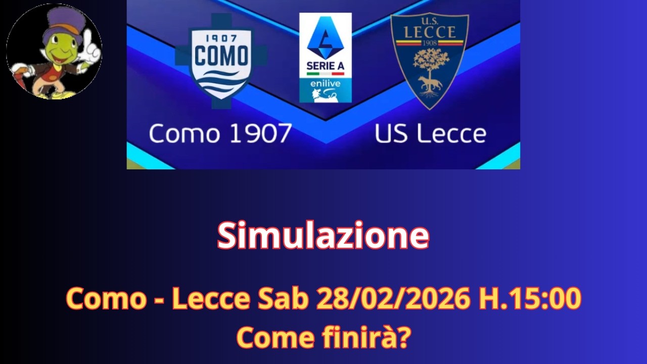 Como - Lecce Sab 28/02/2026 H.15:00