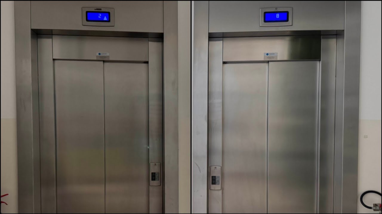 2x ABSOLUTELY BEAUTIFUL & EPIC ThyssenKrupp lifts - Jurija Gargarina - Belgrade, Serbia