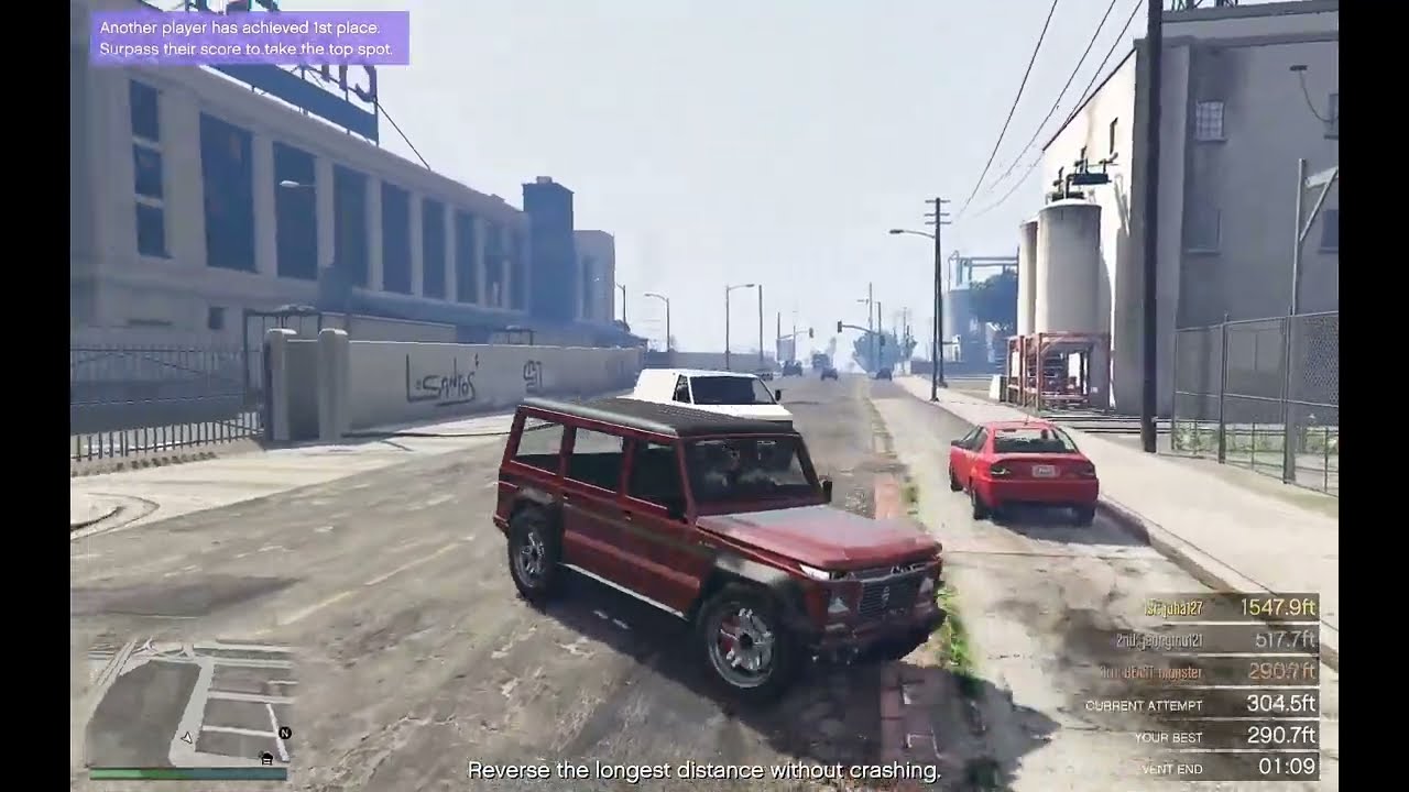 Reverse Drive Challenge | GTA 5 Online