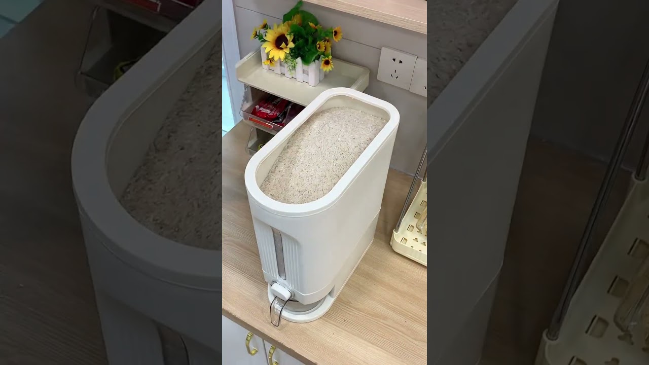 part 106 Using this # slit rice bucket not only saves a lot of space in the kitchen, but also press.