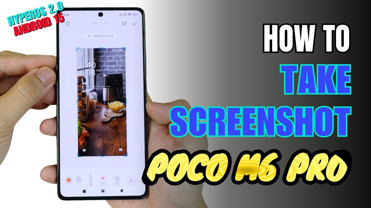 How to Take Screenshot Xiaomi Poco M6 Pro - HyperOS 2.0
