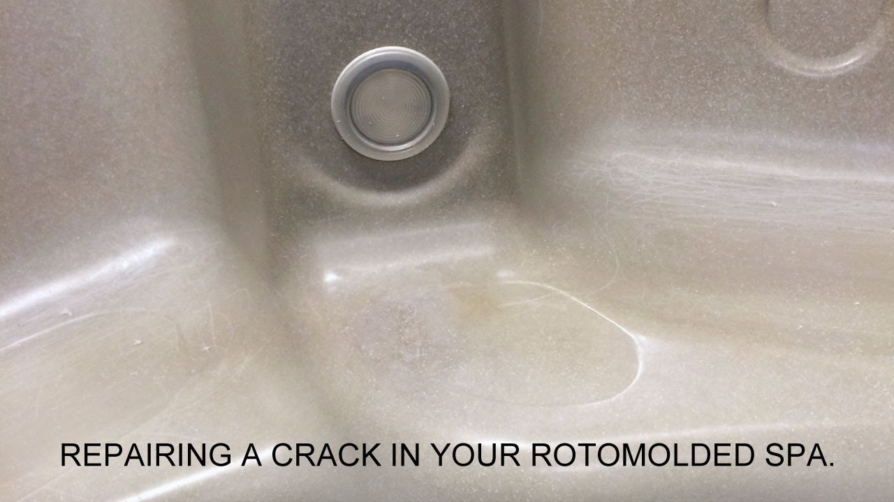 Repairing a crack in your rotomolded spa
