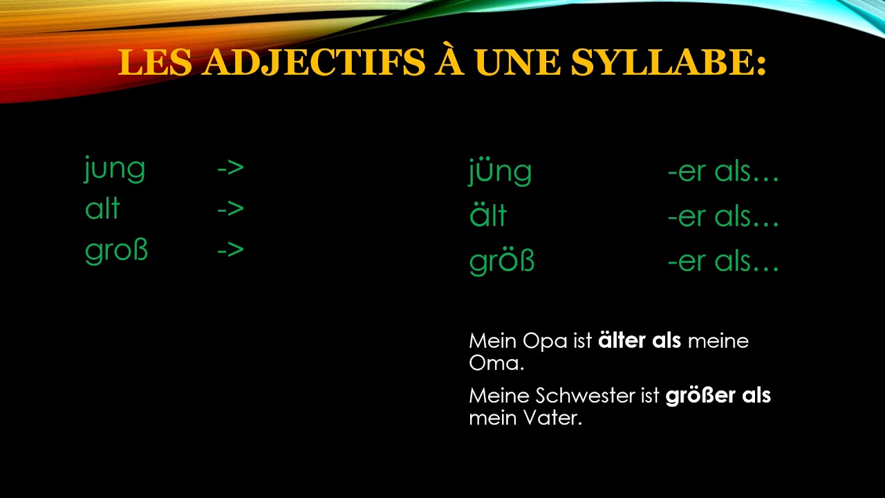 Le comparatif de supériorité en allemand