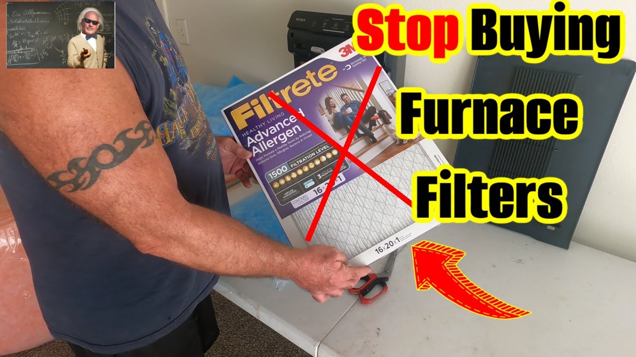STOP BUYING FURNACE FILTERS & JUST FILTER All Dirt & Dust & Pollen From Your Home FOR PENNIES!!